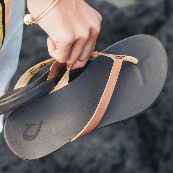 Olukai - Ho'opio Leather Flipflops NWOT - Picture 4 of 13